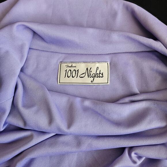 Vintage 90s Black Slip Dress Open Scoop Back Leg Slits Women's XS Formal Prom - Picture 9 of 15